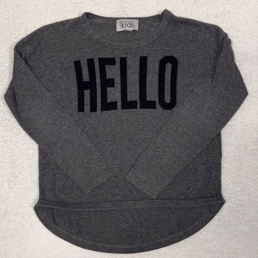 Autumn cashmere cotton kids hello goodbye long sleeve girls size 8